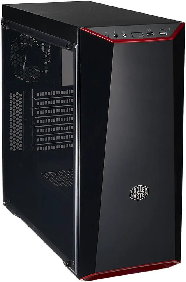 Alt view image 8 of 14 - Cooler Master MasterBox Lite 5 ATX Mid-Tower w/ Front DarkMirror Panel, 3 Customize Color Trims, & Transparent Acrylic Side Panel