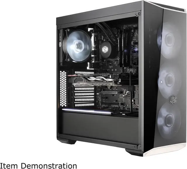 Alt view image 5 of 14 - Cooler Master MasterBox Lite 5 ATX Mid-Tower w/ Front DarkMirror Panel, 3 Customize Color Trims, & Transparent Acrylic Side Panel