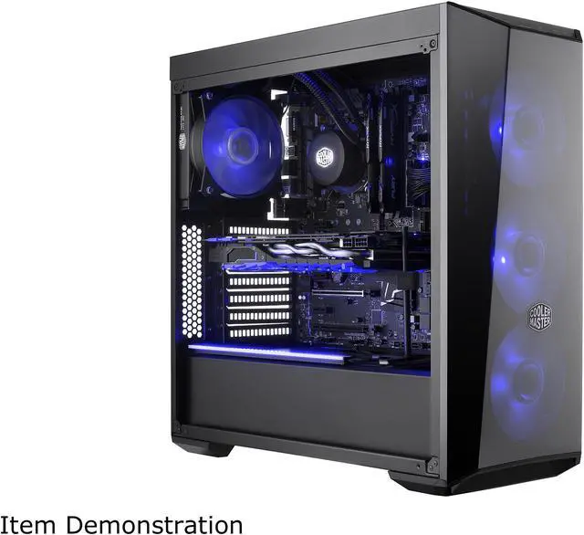 Alt view image 4 of 14 - Cooler Master MasterBox Lite 5 ATX Mid-Tower w/ Front DarkMirror Panel, 3 Customize Color Trims, & Transparent Acrylic Side Panel