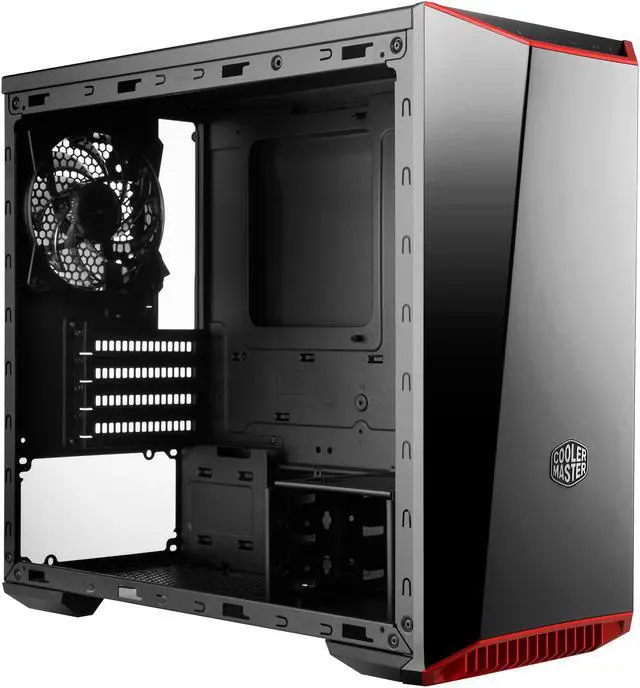 Alt view image 10 of 17 - Cooler Master MasterBox Lite 3.1 Micro-ATX Tower with Front Dark Mirror Panel, 3 Customize Color Trims & Transparent Acrylic Side Panel