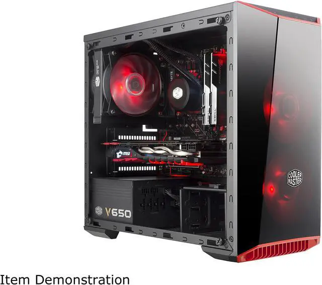 Alt view image 2 of 17 - Cooler Master MasterBox Lite 3.1 Micro-ATX Tower with Front Dark Mirror Panel, 3 Customize Color Trims & Transparent Acrylic Side Panel