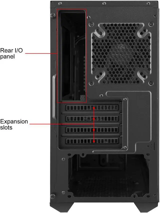 Alt view image 17 of 17 - Cooler Master MasterBox Lite 3.1 Micro-ATX Tower with Front Dark Mirror Panel, 3 Customize Color Trims & Transparent Acrylic Side Panel