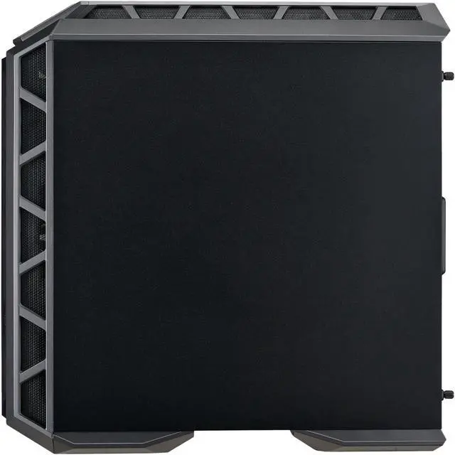 Alt view image 9 of 11 - MasterCase H500P ATX Mid-Tower Case with two 200mm RGB fans in the front, light grey tinted tempered glass side panel, cable management covers and up to 360mm radiator support by Cooler Master