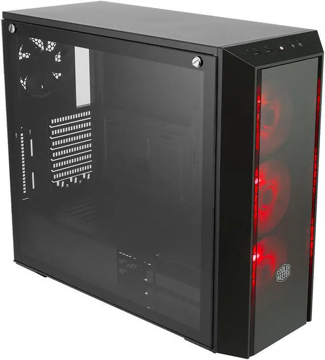 Alt view image 6 of 13 - Cooler Master MasterBox Pro 5 RGB ATX Mid-Tower w/ Front DarkMirror Panel, Tempered Glass Side Panel & 3 x 120mm RGB Fans w/1 to 3 Splitter Cable