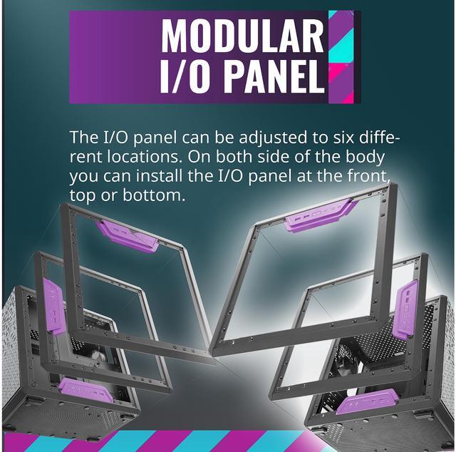 Alt view image 3 of 19 - Cooler Master MasterBox Q300L Micro ATX Tower w/ Magnetic Design Dust Filter, Transparent Acrylic Side Panel, Adjustable I/O & Fully Ventilated for Airflow, MCB-Q300L-KANN-S00