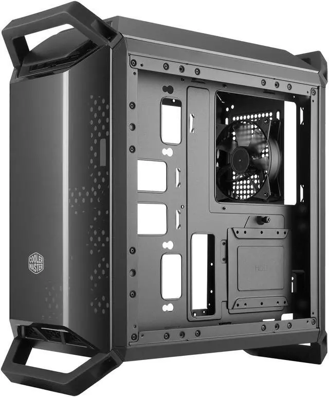 Alt view image 17 of 19 - Cooler Master MasterBox Q300P Micro ATX Tower w/ Front & Top Dark Mirror Panel, Transparent Acrylic Side Panel, Adjustable I/O  & 2x 120mm RGB Fans w/RGB Controller