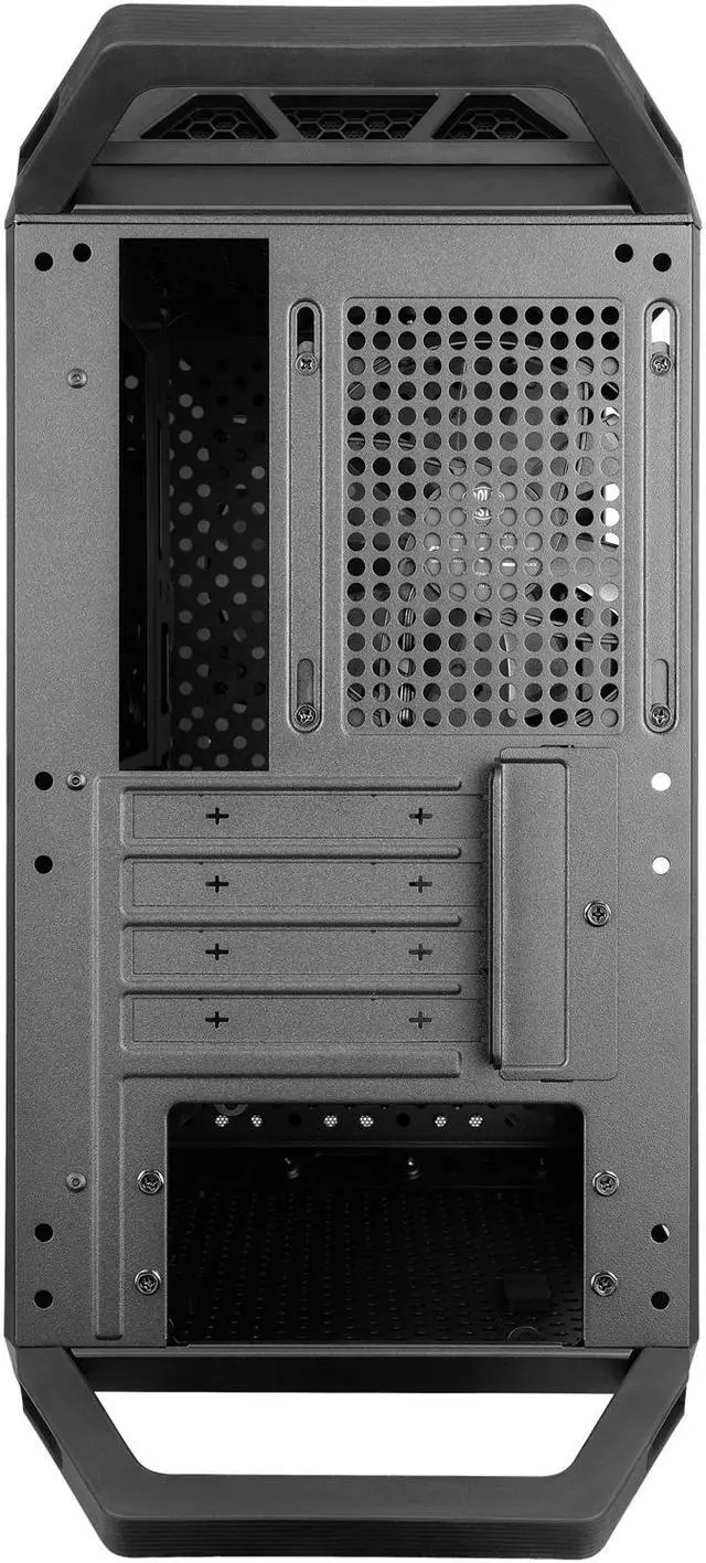 Alt view image 19 of 19 - Cooler Master MasterBox Q300P Micro ATX Tower w/ Front & Top Dark Mirror Panel, Transparent Acrylic Side Panel, Adjustable I/O  & 2x 120mm RGB Fans w/RGB Controller
