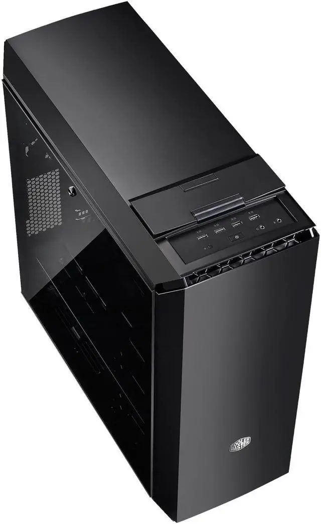 Alt view image 5 of 13 - Cooler Master  MasterCase MC600P ATX-Mid Tower w/FreeForm Modular, Minimal Design, Tempered Glass Side Panel, Front RGB LED Strip, Discreet Air Vents & Cable Management Cover