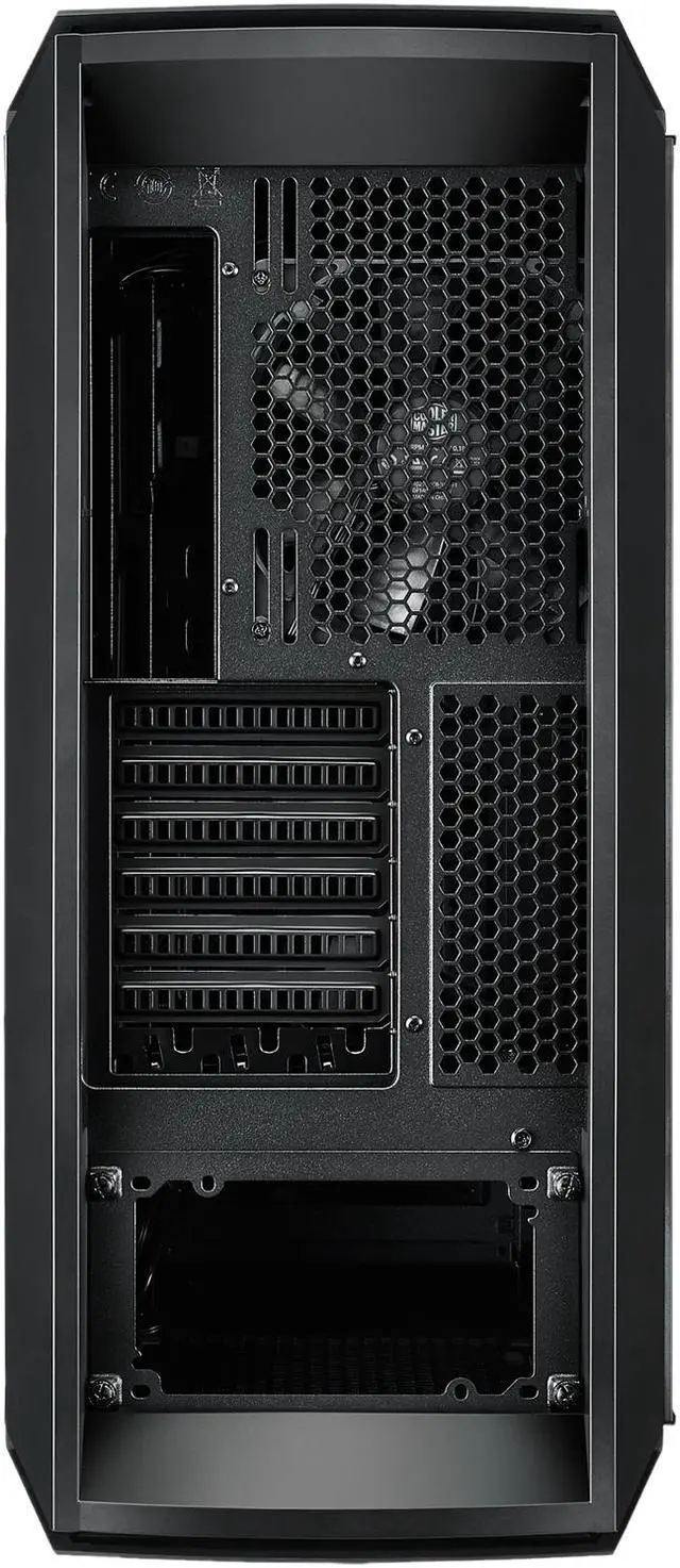 Alt view image 12 of 13 - Cooler Master  MasterCase MC600P ATX-Mid Tower w/FreeForm Modular, Minimal Design, Tempered Glass Side Panel, Front RGB LED Strip, Discreet Air Vents & Cable Management Cover
