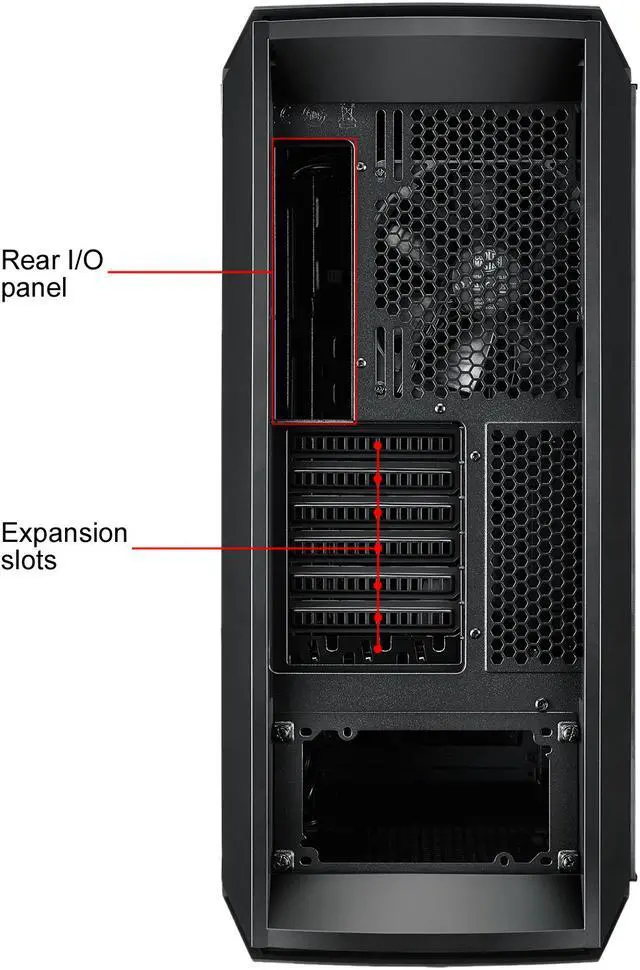 Alt view image 13 of 13 - Cooler Master  MasterCase MC600P ATX-Mid Tower w/FreeForm Modular, Minimal Design, Tempered Glass Side Panel, Front RGB LED Strip, Discreet Air Vents & Cable Management Cover
