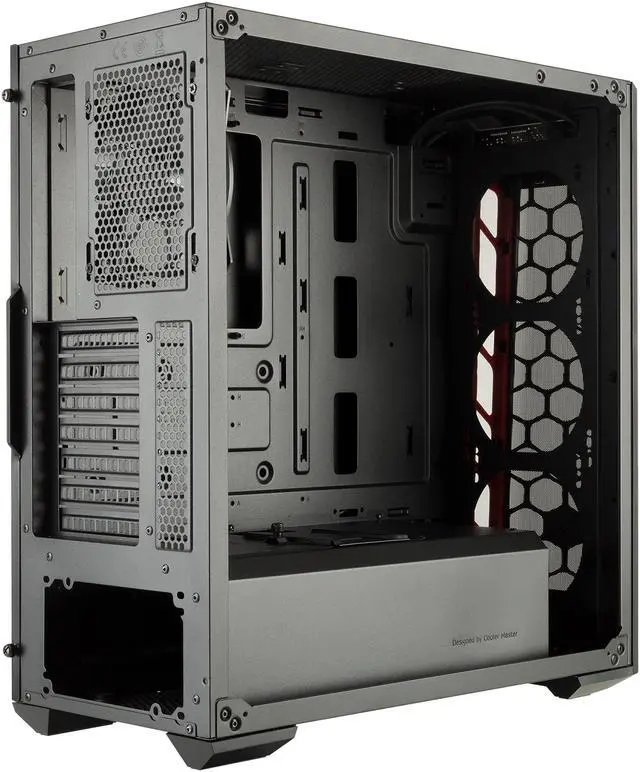 Alt view image 14 of 16 - Cooler Master MasterBox MB511 ATX Mid-Tower with Front Mesh Ventilation, Front Side Red Accent Mesh Intake & Transparent Acrylic Side Panel