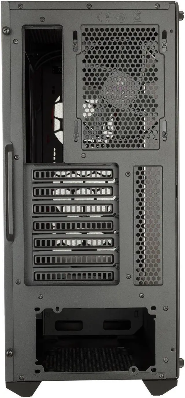 Alt view image 15 of 16 - Cooler Master MasterBox MB511 ATX Mid-Tower with Front Mesh Ventilation, Front Side Red Accent Mesh Intake & Transparent Acrylic Side Panel