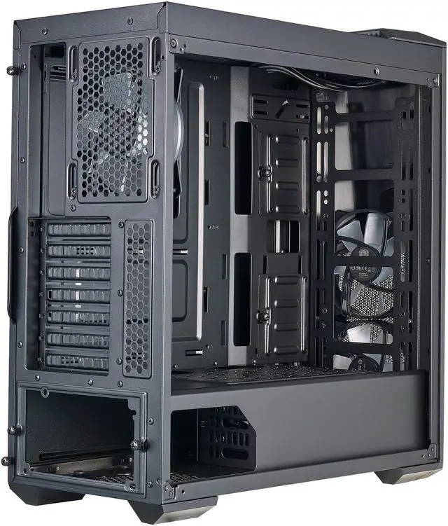 Alt view image 10 of 10 - Cooler Master MasterBox MB500 TUF Gaming Alliance Edition ATX Mid-Tower w/ TUF Aesthetic Design, Semi-Meshed Front Ventilation, Tempered Glass Side Panel & 3 x 120mm RGB Fans