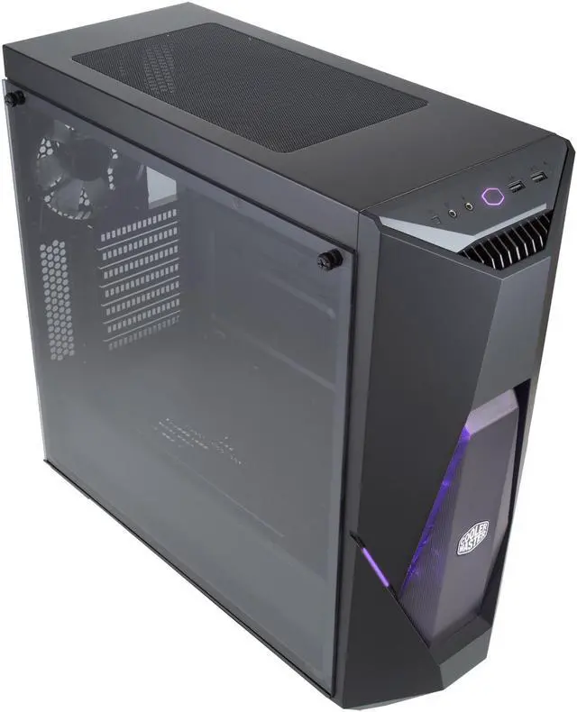 Alt view image 8 of 11 - Cooler Master MasterBox K500 ARGB ATX Mid Tower w/ Front Semi-Meshed Ventilation, Tempered Glass Side Panel, ARGB Lighting System & 2 x 120mm ARGB Fans