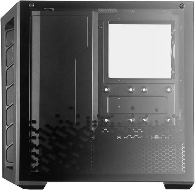 Alt view image 13 of 19 - Cooler Master MasterBox MB530P Black ATX Mid-Tower with Three Tempered Glass Panels, Front Side Mesh Intakes, Three 120mm ARGB Lighting Fans