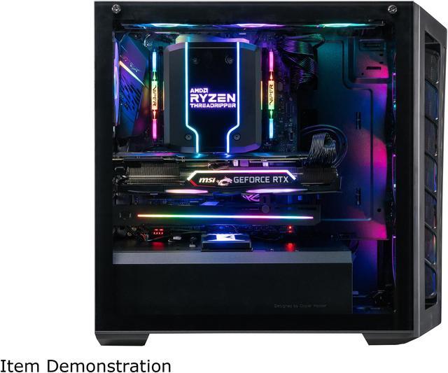 Alt view image 12 of 19 - Cooler Master MasterBox MB511 ARGB ATX Mid-Tower with Fine Mesh Front Panel, Mesh Side Intakes, Tempered Glass, Three 120mm ARGB Lighting Fans - Black