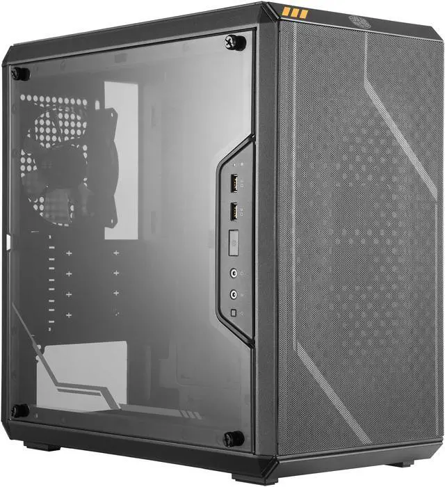 Main image of Cooler Master MasterBox Q300L TUF Gaming Alliance Edition Micro ATX Tower w/ TUF Aesthetic Design, Transparent Acrylic Side Panel, Adjustable I/O & Fully Ventilated for Airflow