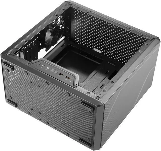 Alt view image 12 of 14 - Cooler Master MasterBox Q300L TUF Gaming Alliance Edition Micro ATX Tower w/ TUF Aesthetic Design, Transparent Acrylic Side Panel, Adjustable I/O & Fully Ventilated for Airflow