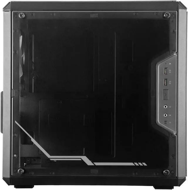 Alt view image 7 of 14 - Cooler Master MasterBox Q300L TUF Gaming Alliance Edition Micro ATX Tower w/ TUF Aesthetic Design, Transparent Acrylic Side Panel, Adjustable I/O & Fully Ventilated for Airflow