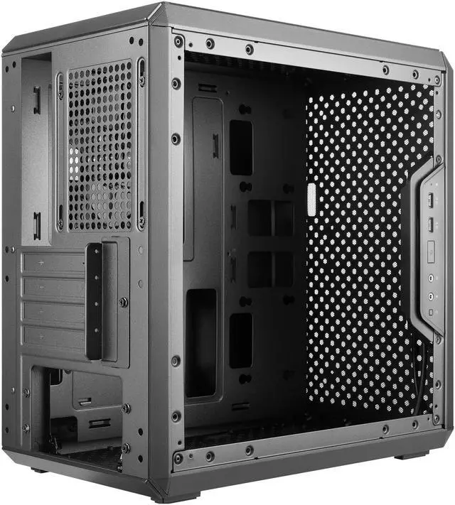 Alt view image 14 of 14 - Cooler Master MasterBox Q300L TUF Gaming Alliance Edition Micro ATX Tower w/ TUF Aesthetic Design, Transparent Acrylic Side Panel, Adjustable I/O & Fully Ventilated for Airflow