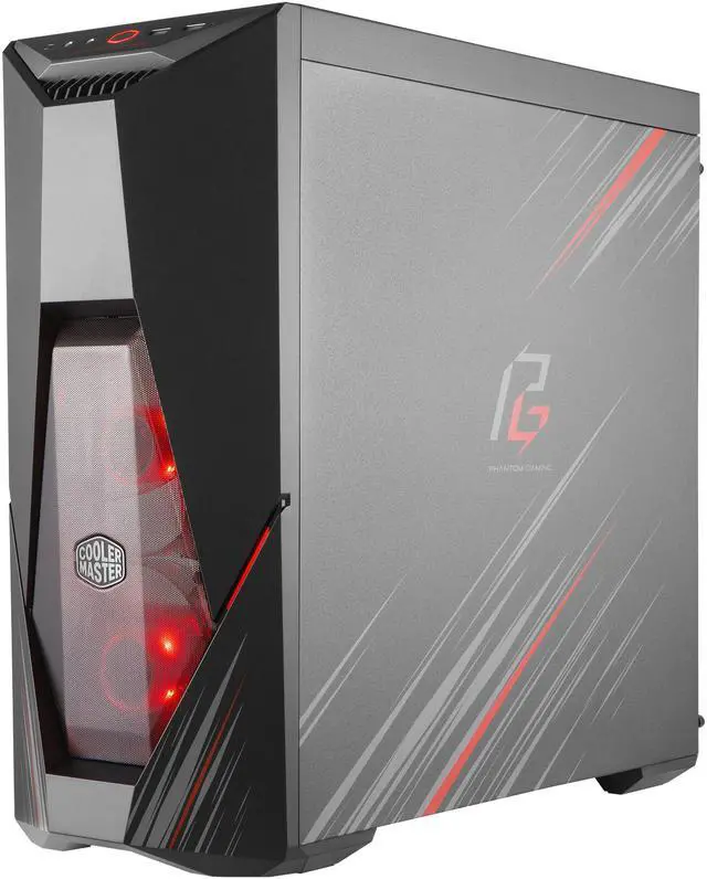 Alt view image 3 of 14 - Cooler Master MasterBox K500 Phantom Gaming Edition ATX Mid Tower w/ Phantom Aesthetic Design, Front Semi-Meshed Ventilation, Tempered Glass Side Panel, Front RGB Strips & 2 x 120mm RGB Fans