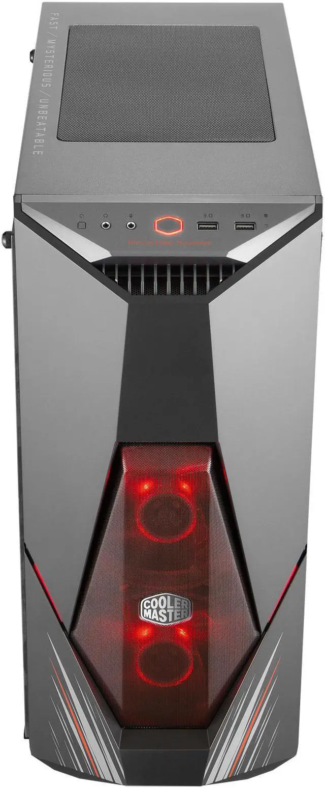 Alt view image 4 of 14 - Cooler Master MasterBox K500 Phantom Gaming Edition ATX Mid Tower w/ Phantom Aesthetic Design, Front Semi-Meshed Ventilation, Tempered Glass Side Panel, Front RGB Strips & 2 x 120mm RGB Fans