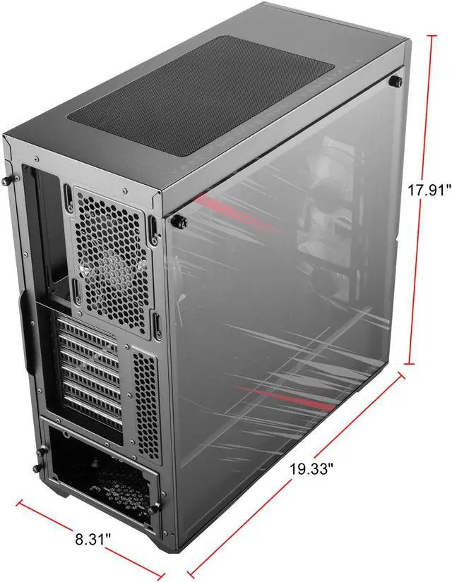 Alt view image 14 of 14 - Cooler Master MasterBox K500 Phantom Gaming Edition ATX Mid Tower w/ Phantom Aesthetic Design, Front Semi-Meshed Ventilation, Tempered Glass Side Panel, Front RGB Strips & 2 x 120mm RGB Fans