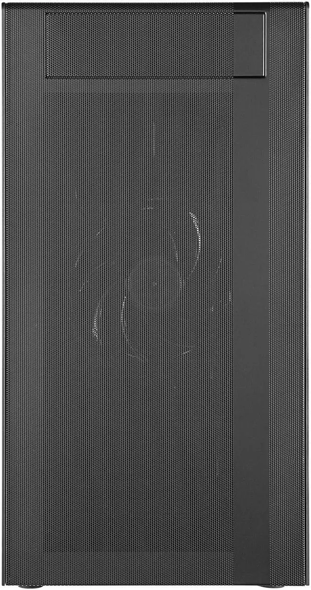 Alt view image 2 of 14 - Cooler Master MasterBox NR400 Micro-ATX Tower with Front Mesh Ventilation, Minimal Design, Tempered Glass Side Panel and Single Headset Jack
