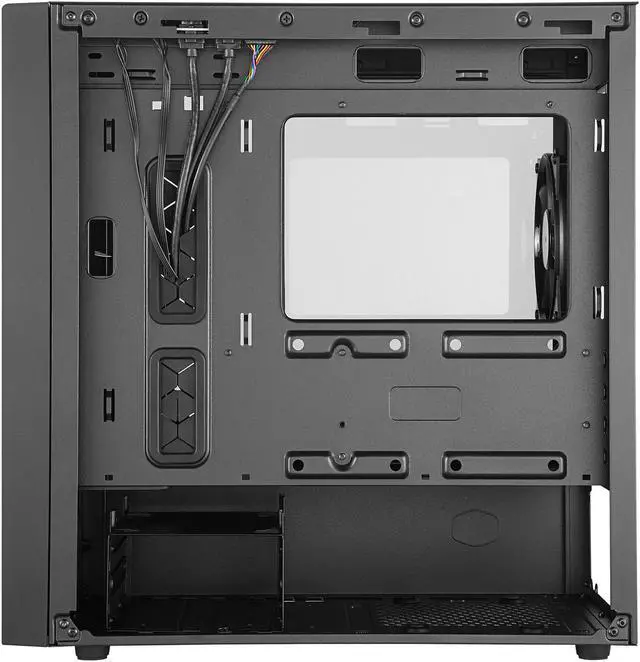 Alt view image 6 of 14 - Cooler Master MasterBox NR400 Micro-ATX Tower with Front Mesh Ventilation, Minimal Design, Tempered Glass Side Panel and Single Headset Jack
