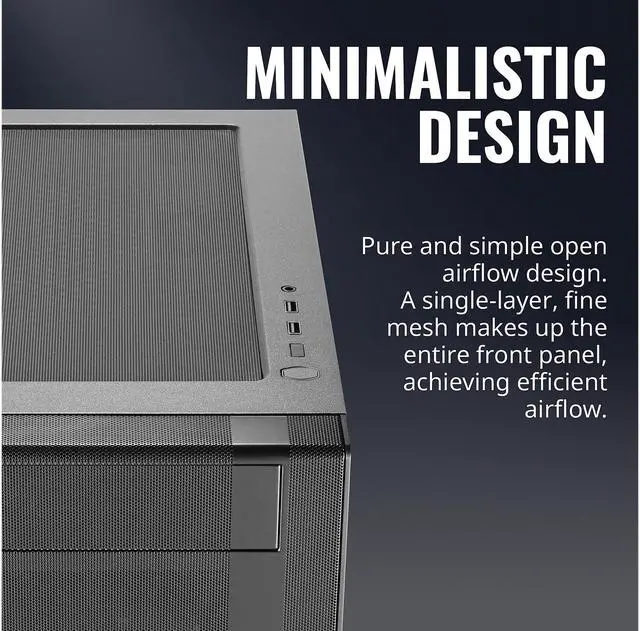 Alt view image 10 of 14 - Cooler Master MasterBox NR400 Micro-ATX Tower with Front Mesh Ventilation, Minimal Design, Tempered Glass Side Panel and Single Headset Jack