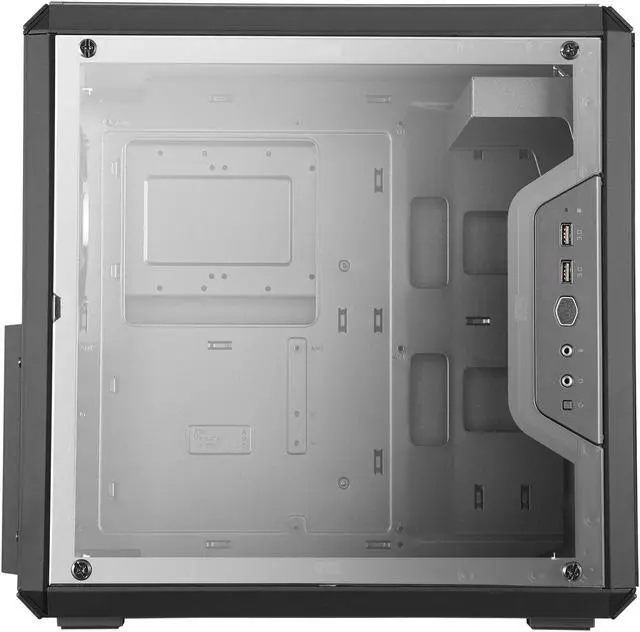 Alt view image 7 of 20 - Cooler Master MasterBox Q500L Mid Tower w/ ATX MB Support, Magnetic Dust Filter, Transparent Acrylic Side Panel, Adjustable I/O & Fully Ventilated for Airflow