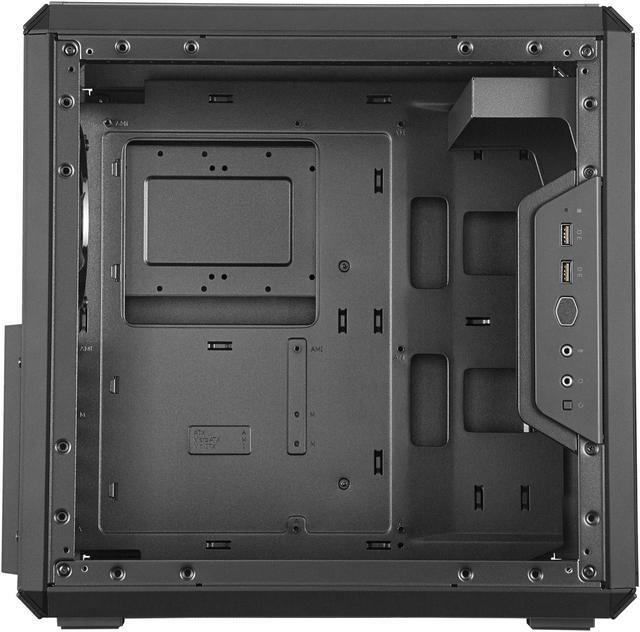 Alt view image 9 of 20 - Cooler Master MasterBox Q500L Mid Tower w/ ATX MB Support, Magnetic Dust Filter, Transparent Acrylic Side Panel, Adjustable I/O & Fully Ventilated for Airflow