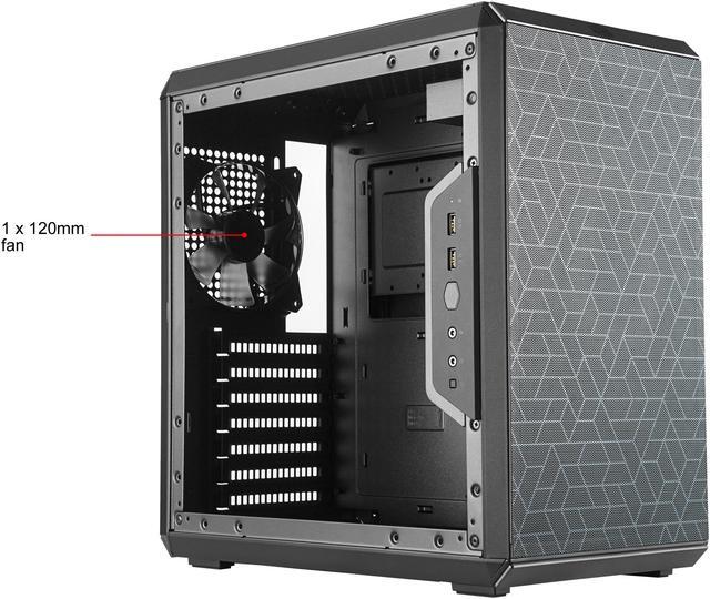Alt view image 6 of 20 - Cooler Master MasterBox Q500L Mid Tower w/ ATX MB Support, Magnetic Dust Filter, Transparent Acrylic Side Panel, Adjustable I/O & Fully Ventilated for Airflow
