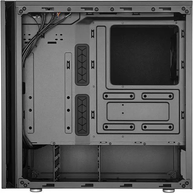 Alt view image 6 of 17 - Cooler Master Silencio S600 ATX Mid-Tower with Sound-Dampening Material, Tempered Glass Side Panel, Reversible Front Panel, SD Card Reader, and 2 x 120mm PWM Silencio FP Fans
