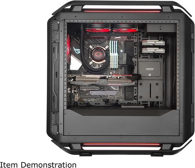 Alt view image 14 of 20 - Cooler Master Cosmos C700P Black Edition E-ATX Full-Tower with Curved Tempered Glass Side Panel, Flexible Interior layout, RGB Lighting control,  Type-C port and diverse liquid cooling layout