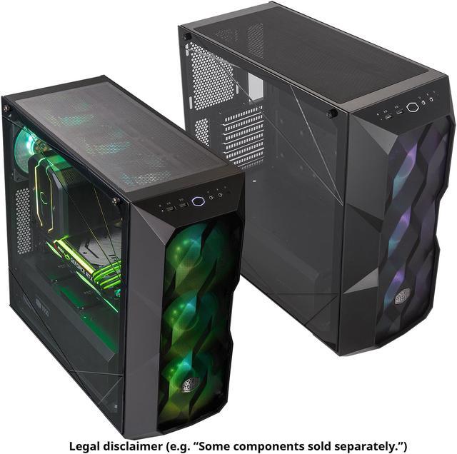Alt view image 11 of 18 - Cooler Master MasterBox TD500 Mesh Airflow ATX Mid-Tower with Polygonal Mesh Front Panel, Crystalline Tempered Glass, E-ATX up to 10.5", Three 120mm ARGB Lighting Fans