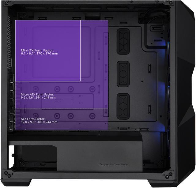Alt view image 5 of 18 - Cooler Master MasterBox TD500 Mesh Airflow ATX Mid-Tower with Polygonal Mesh Front Panel, Crystalline Tempered Glass, E-ATX up to 10.5", Three 120mm ARGB Lighting Fans