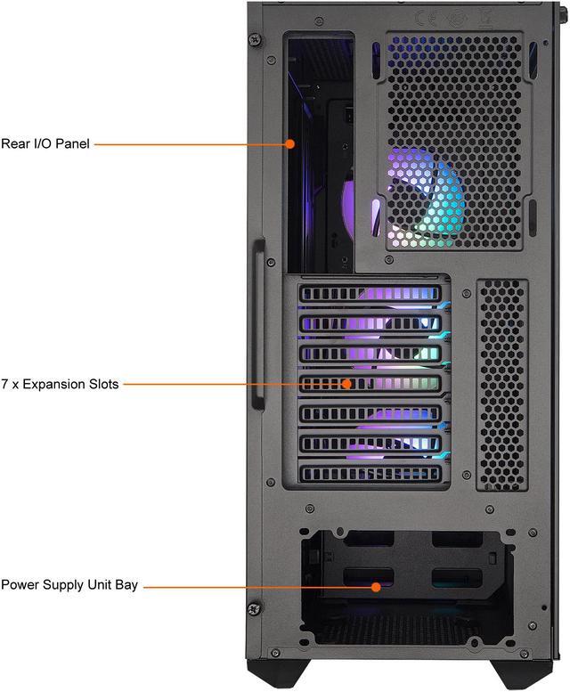 Alt view image 10 of 18 - Cooler Master MasterBox TD500 Mesh Airflow ATX Mid-Tower with Polygonal Mesh Front Panel, Crystalline Tempered Glass, E-ATX up to 10.5", Three 120mm ARGB Lighting Fans