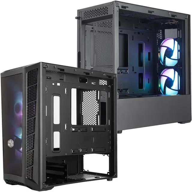 Alt view image 10 of 19 - Cooler Master MasterBox MB311L ARGB Airflow Micro-ATX Mini Tower with Fine Mesh Front Panel, Mesh Intake Vents, Tempered Glass Side Panel, ARGB Controller, Dual ARGB Lighting Fans - Black