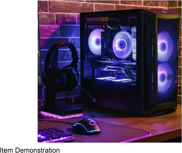 Alt view image 14 of 19 - Cooler Master MasterBox MB320L ARGB Micro-ATX Mini Tower with DarkMirror Front Panel, Mesh Intake Vents, Tempered Glass Side Panel, ARGB Controller, Dual ARGB Lighting Fans - Black