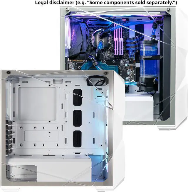 Alt view image 11 of 18 - Cooler Master MasterBox TD500 Mesh White Airflow ATX Mid-Tower with Polygonal Mesh Front Panel, Crystalline Tempered Glass, E-ATX up to 10.5", Three 120mm ARGB Lighting Fans