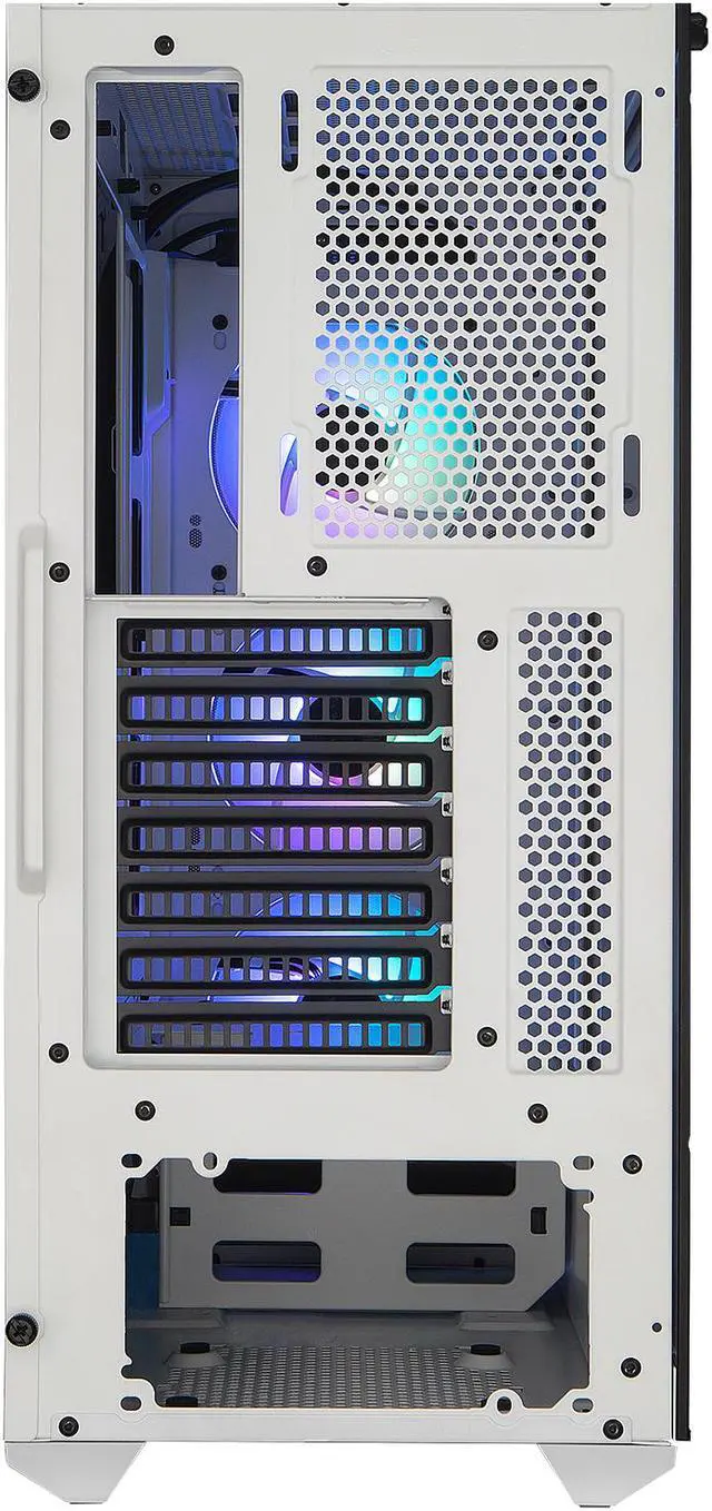 Alt view image 9 of 18 - Cooler Master MasterBox TD500 Mesh White Airflow ATX Mid-Tower with Polygonal Mesh Front Panel, Crystalline Tempered Glass, E-ATX up to 10.5", Three 120mm ARGB Lighting Fans