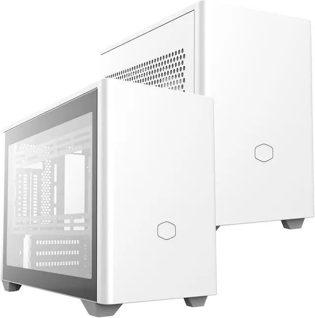 Alt view image 6 of 20 - Cooler Master MasterBox NR200P White SFF Small Form Factor Mini-ITX Case with Tempered glass or Vented Panel Option, PCI Riser Cable, Triple-slot GPU, Tool-Free and 360 Degree Accessibility