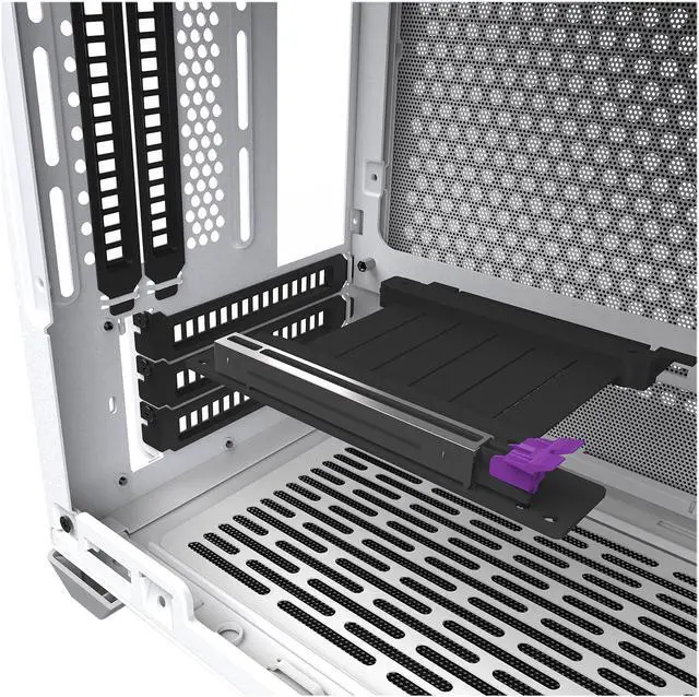 Alt view image 11 of 20 - Cooler Master MasterBox NR200P White SFF Small Form Factor Mini-ITX Case with Tempered glass or Vented Panel Option, PCI Riser Cable, Triple-slot GPU, Tool-Free and 360 Degree Accessibility