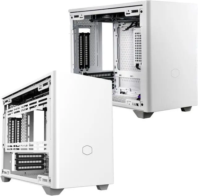 Alt view image 10 of 20 - Cooler Master MasterBox NR200P White SFF Small Form Factor Mini-ITX Case with Tempered glass or Vented Panel Option, PCI Riser Cable, Triple-slot GPU, Tool-Free and 360 Degree Accessibility