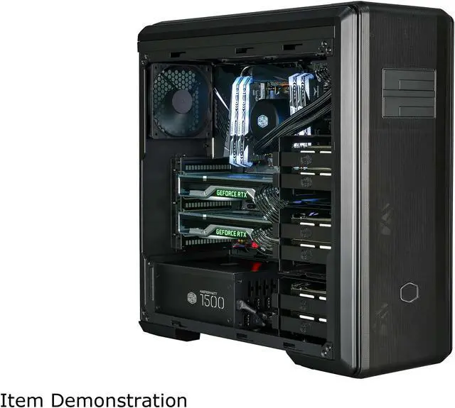 Alt view image 10 of 18 - Cooler Master MasterBox NR600P E-ATX Mid-Tower with Dual Hot Swap Bays, SSI-EEB Compatible, SD Card Reader, Fine Mesh Front Panel and Adaptive Storage Support