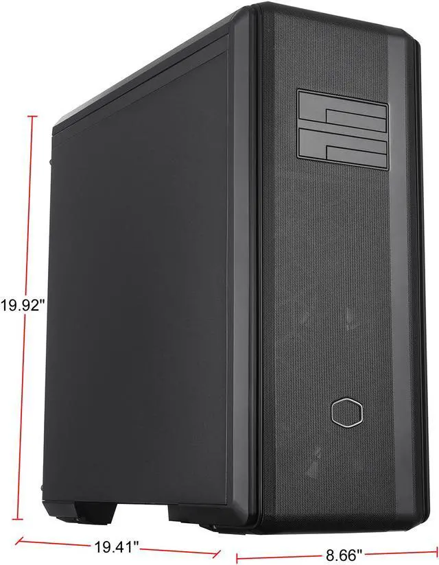 Alt view image 2 of 18 - Cooler Master MasterBox NR600P E-ATX Mid-Tower with Dual Hot Swap Bays, SSI-EEB Compatible, SD Card Reader, Fine Mesh Front Panel and Adaptive Storage Support