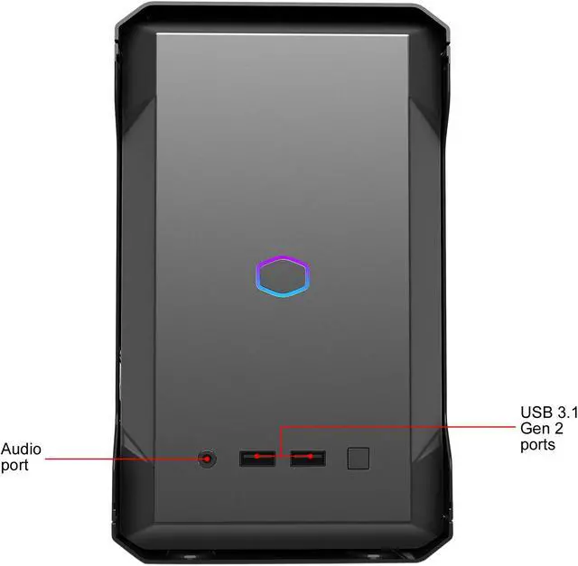 Alt view image 18 of 19 - Cooler Master MasterCase NC100 SFF Small Form Factor 7.9 Liter Case with V650 Gold SFX PSU, GPUs 2.5 slots up to 320mm for Intel NUC 9 Extreme Element