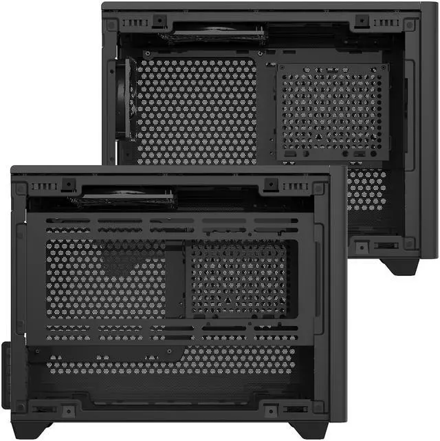Alt view image 4 of 15 - Cooler Master NR200 SFF Small Form Factor Mini-ITX Case with Vented Panel, Triple-slot GPU, Tool-Free and 360 Degree Accessibility
