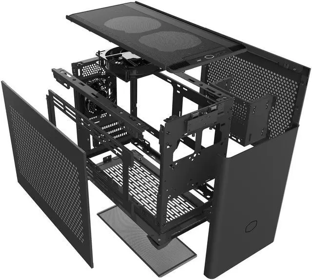 Alt view image 15 of 15 - Cooler Master NR200 SFF Small Form Factor Mini-ITX Case with Vented Panel, Triple-slot GPU, Tool-Free and 360 Degree Accessibility